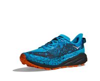HOKA SPEEDGOAT 6 SKWARD BLUE ET BLACK Chaussures de trail pas cher