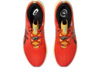 ASICS FUJI LITE RED CLAY ET BLACK Chaussures de trail pas cher