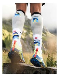 COMPRESSPORT MANCHONS  R2 3.0 UTMB ICE FLOW BLUE Manchons de compression pas cher