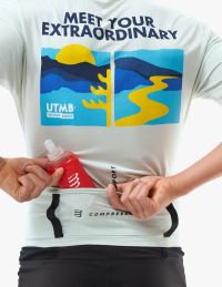COMPRESSPORT FREE BELT PRO UTMB ICE FLOW BLUE Ceinture de running pas cher