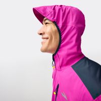 BROOKS HIGH POINT WATERPROOF JACKET FUCHSIA ET BLUE NIGHT  Veste  etanche pas cher