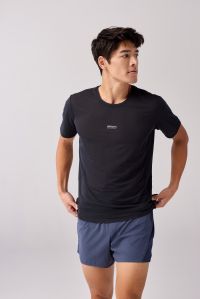 BROOKS HIGH POINT SHORT SLEEVE 2.0 BLACK Tee shirt running