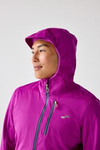 BROOKS HIGH POINT WATERPROOF JACKET FUCHSIA Veste  etanche pas cher
