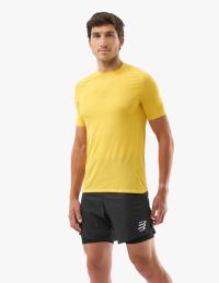 COMPRESSPORT PRO RACING SS SHIRT CEYLON YELLOW Tee shirt de running