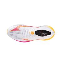 MIZUNO NEO ZEN  WHITE , TANG ORANGE ET PINK PETRA Chaussures de running pas cher