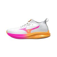 MIZUNO NEO ZEN  WHITE , TANG ORANGE ET PINK PETRA Chaussures de running pas cher