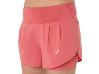 ASICS ROAD 2-N-1 3.5IN SHORT WOMEN DARK PINK CLAY Short Running