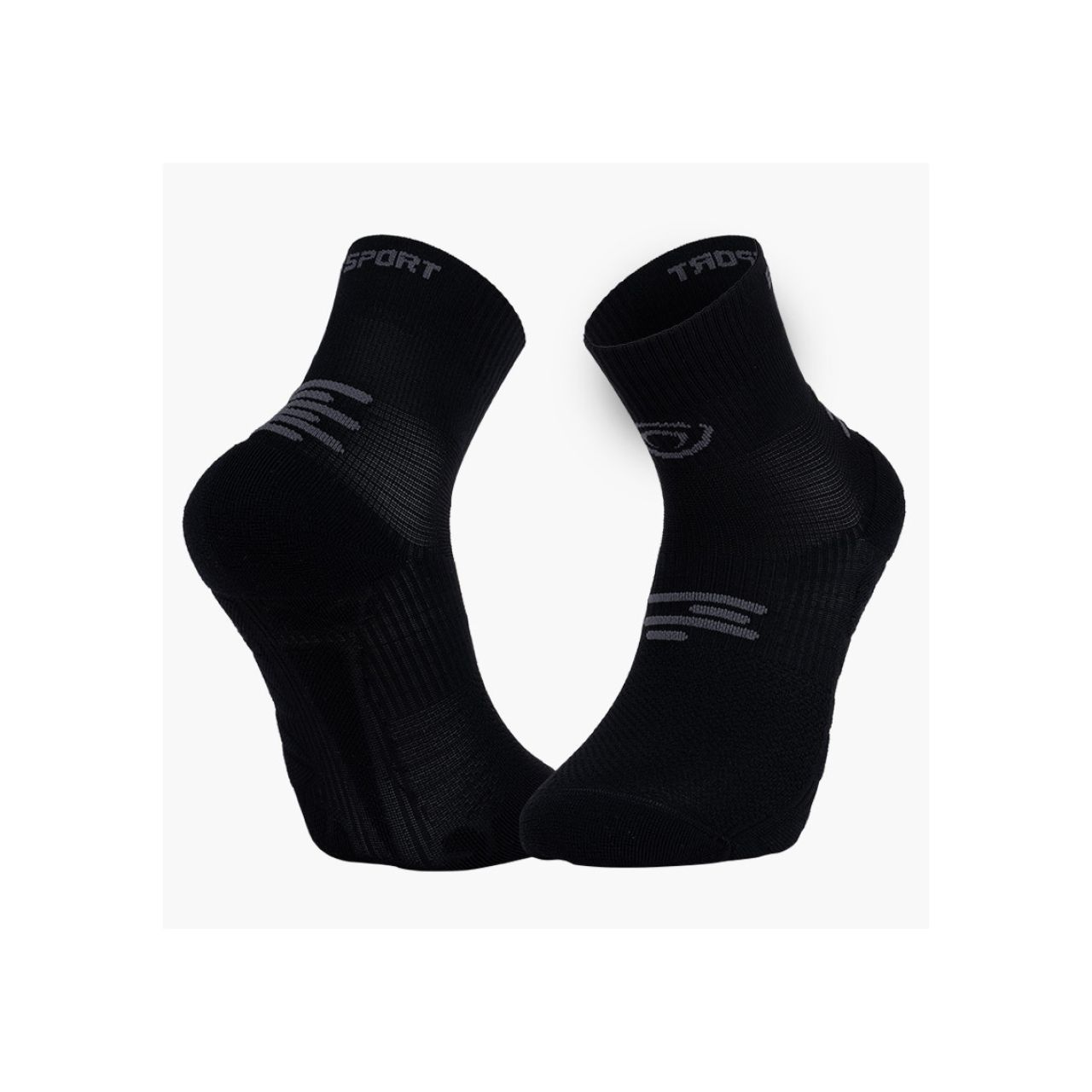 BV SPORT CHAUSSETTES RUN MARATHON MID NOIR Chaussettes de running