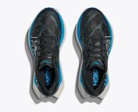 HOKA ROCKET X TRAIL BLACK ET SKYWARD BLUE Chaussures de trail pas cher