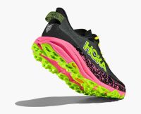 HOKA SPEEDGOAT 6 BLACK ET NEON ROSE Chaussures de trail pas cher