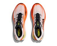HOKA MACH X 3 WHITE ET NEON TANGERINE  Chaussures de running pas cher