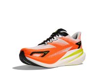 HOKA MACH X 3 WHITE ET NEON TANGERINE  Chaussures de running pas cher