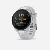 GARMIN FORERUNNER 165 MUSIC GREY ET WHITESTONE Montre cardio GPS