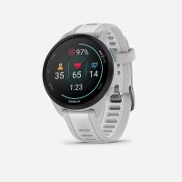 GARMIN FORERUNNER 165 MUSIC GREY ET WHITESTONE Montre cardio GPS pas cher