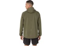 ASICS FUJITRAIL ELITE WATERPROOF JACKET MANTLE GREEN Tee shirt Running pas cher
