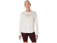ASICS FUJITRAIL LOGO LS TOP CREAM  Tee shirt  running