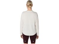 ASICS FUJITRAIL LOGO LS TOP CREAM  Tee shirt  running pas cher