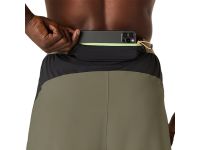 ASICS FUJITRAIL ALL OVER PRINT 5IN SHORT MANTLE GREEN Short Running pas cher