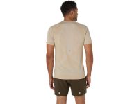 ASICS ROAD SEAMLESS SS TOP CREAM Tee shirt  running pas cher