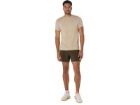 ASICS ROAD SEAMLESS SS TOP CREAM Tee shirt  running pas cher