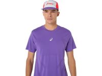 ASICS 5 PANEL CAP FLASH RED ET DUSK VIOLET Casquette de running pas cher