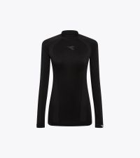 DIADORA L TURTLE NECK STRATOZERO NOIR Tee shirt  running