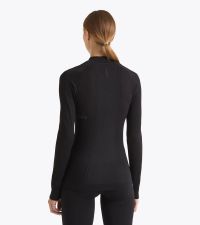 DIADORA L TURTLE NECK STRATOZERO NOIR Tee shirt  running pas cher