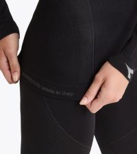 DIADORA L TURTLE NECK STRATOZERO NOIR Tee shirt  running pas cher