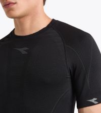 DIADORA SS TEE SHIRT STRATOZERO NOIR Tee shirt  running pas cher