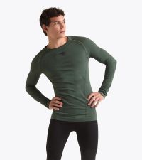 DIADORA LS TEE SHIRT STRATOZERO CORIANDRE Tee shirt  running pas cher