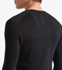 DIADORA LS TEE SHIRT STRATOZERO NOIR Tee shirt  running pas cher