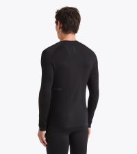 DIADORA LS TEE SHIRT STRATOZERO NOIR Tee shirt  running pas cher