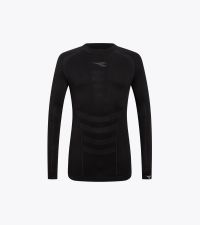 DIADORA LS TURTLE NECK STRATOZERO NOIR Tee shirt  running