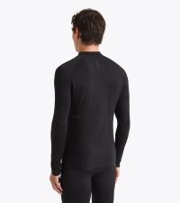 DIADORA LS TURTLE NECK STRATOZERO NOIR Tee shirt  running pas cher