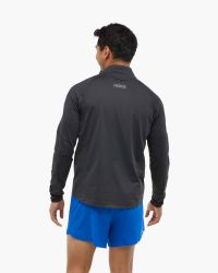 HOKA HAUT A COL ZIPPE GLIDETECH BLACK running pas cher