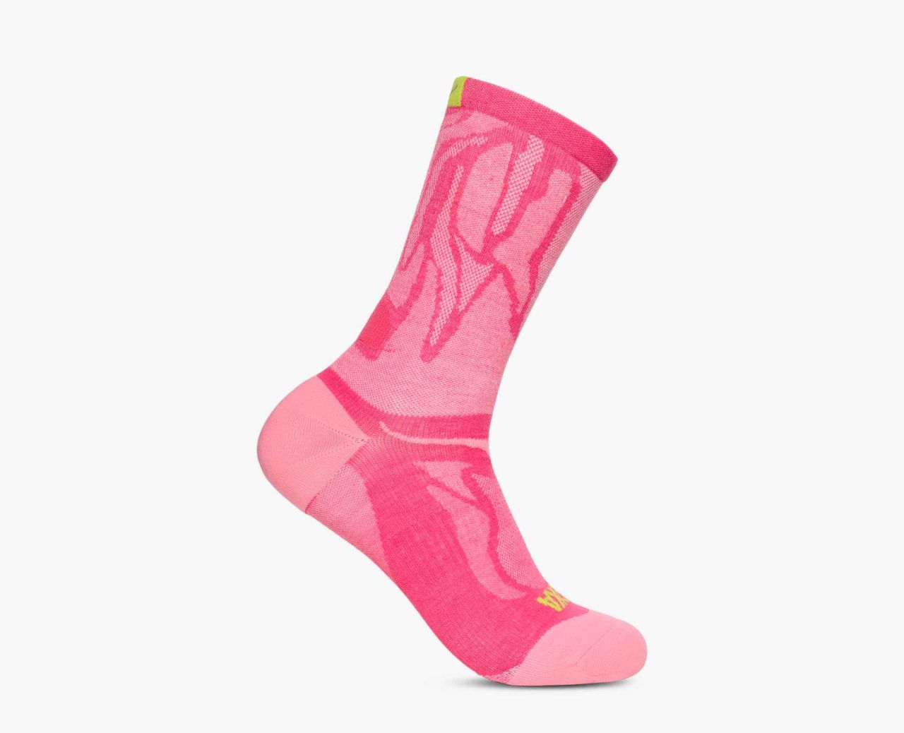 HOKA CLIFTON CREW RUN SOCK ELECTRIC ROSE Chaussettes Running Hoka