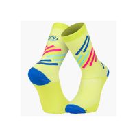 BV SPORT SOQUETTE LIGHT RUN HAUTE MIAMI VERT ET BLEU   Chaussettes de running