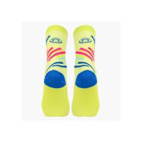 BV SPORT SOQUETTE LIGHT RUN HAUTE MIAMI VERT ET BLEU   Chaussettes de running pas cher