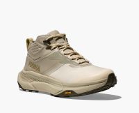 HOKA TRANSPORT HIKE GTX OYSTER MUSHROOM ET VINTAGE YELLOW Chaussures de Randonnée