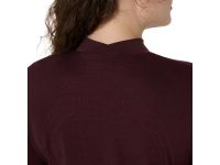 ASICS ROAD WINTER SEAMLESS LS TOP DARK CURRANT Maillot chaud pas cher