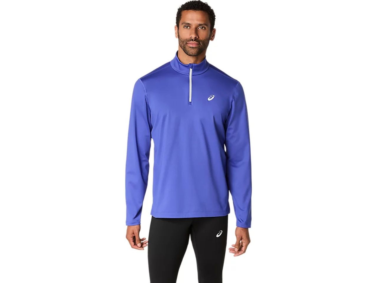 ASICS CORE LS 1/2 ZIP WINTER TOP DARK COBALT  Maillot chaud