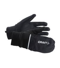 CRAFT HYBRID WEATHER GLOVE BLACK  Gants running