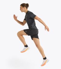DIADORA SHORT 2 EN 1 NOIR Short de running pas cher