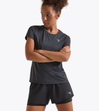 DIADORA SHORT 2 EN 1 FEMME NOIR Short de running pas cher