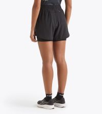 DIADORA SHORT 2 EN 1 FEMME NOIR Short de running pas cher