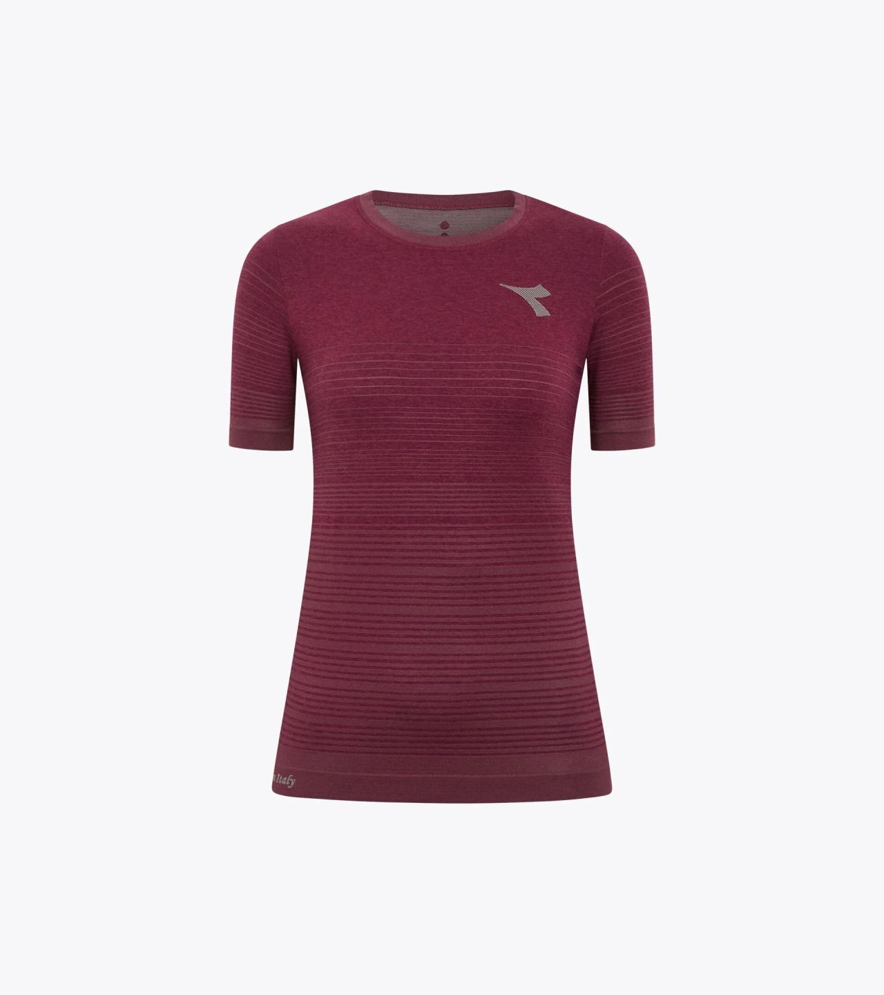 DIADORA SS TEE SHIRT STRATOUNO WOMEN ROUGE BANDEROLE Tee shirt running