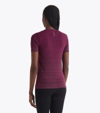 DIADORA SS TEE SHIRT STRATOUNO WOMEN ROUGE BANDEROLE Tee shirt running pas cher