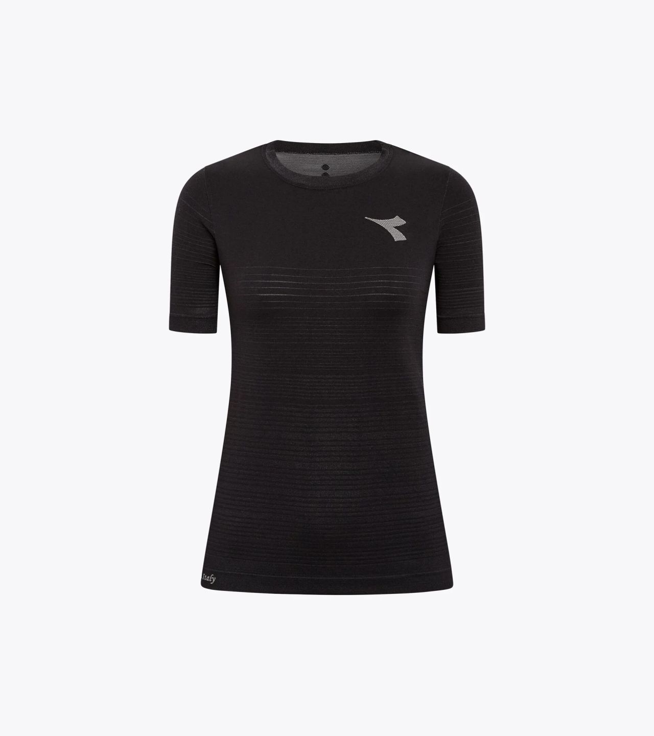 DIADORA SS TEE SHIRT STRATOUNO WOMEN NOIR Tee shirt running