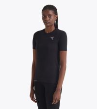 DIADORA SS TEE SHIRT STRATOUNO WOMEN NOIR Tee shirt running pas cher