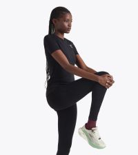 DIADORA SS TEE SHIRT STRATOUNO WOMEN NOIR Tee shirt running pas cher